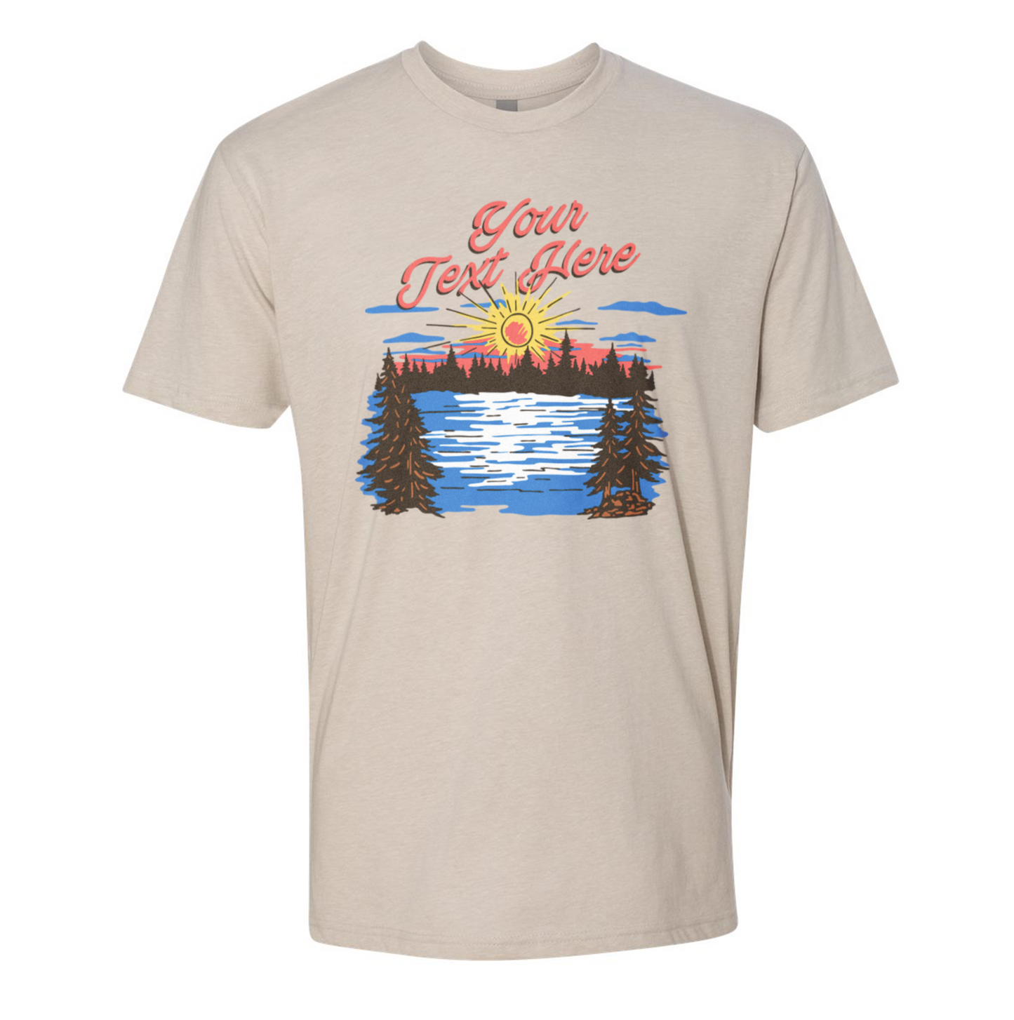 Sunset Lake Custom Unisex Tee