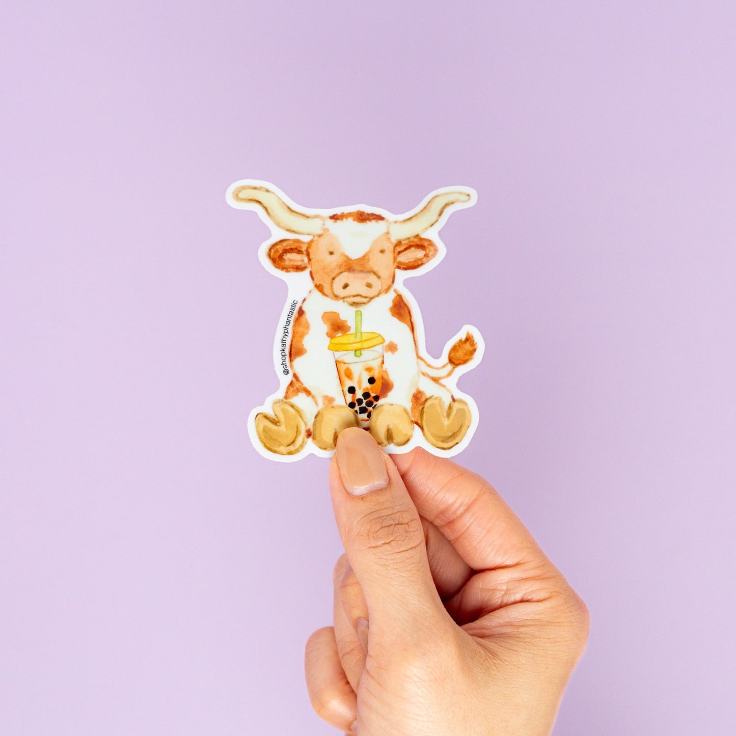 Boba Longhorn Magnet
