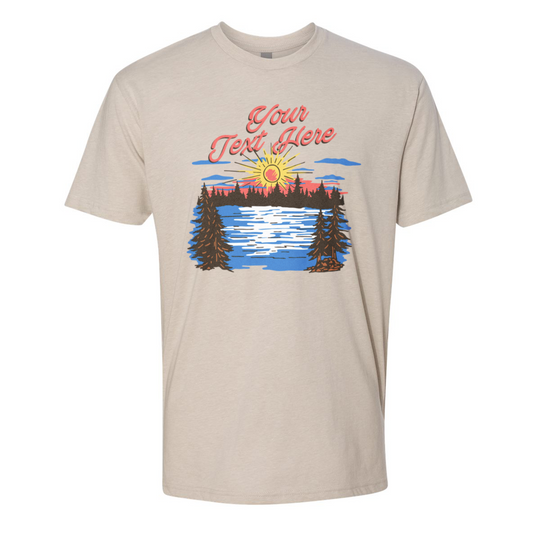 Sunset Lake Custom Unisex Tee