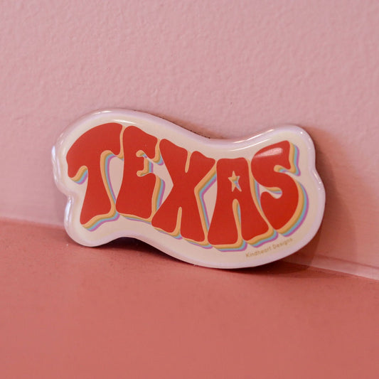 Groovy Texas Fridge Magnet