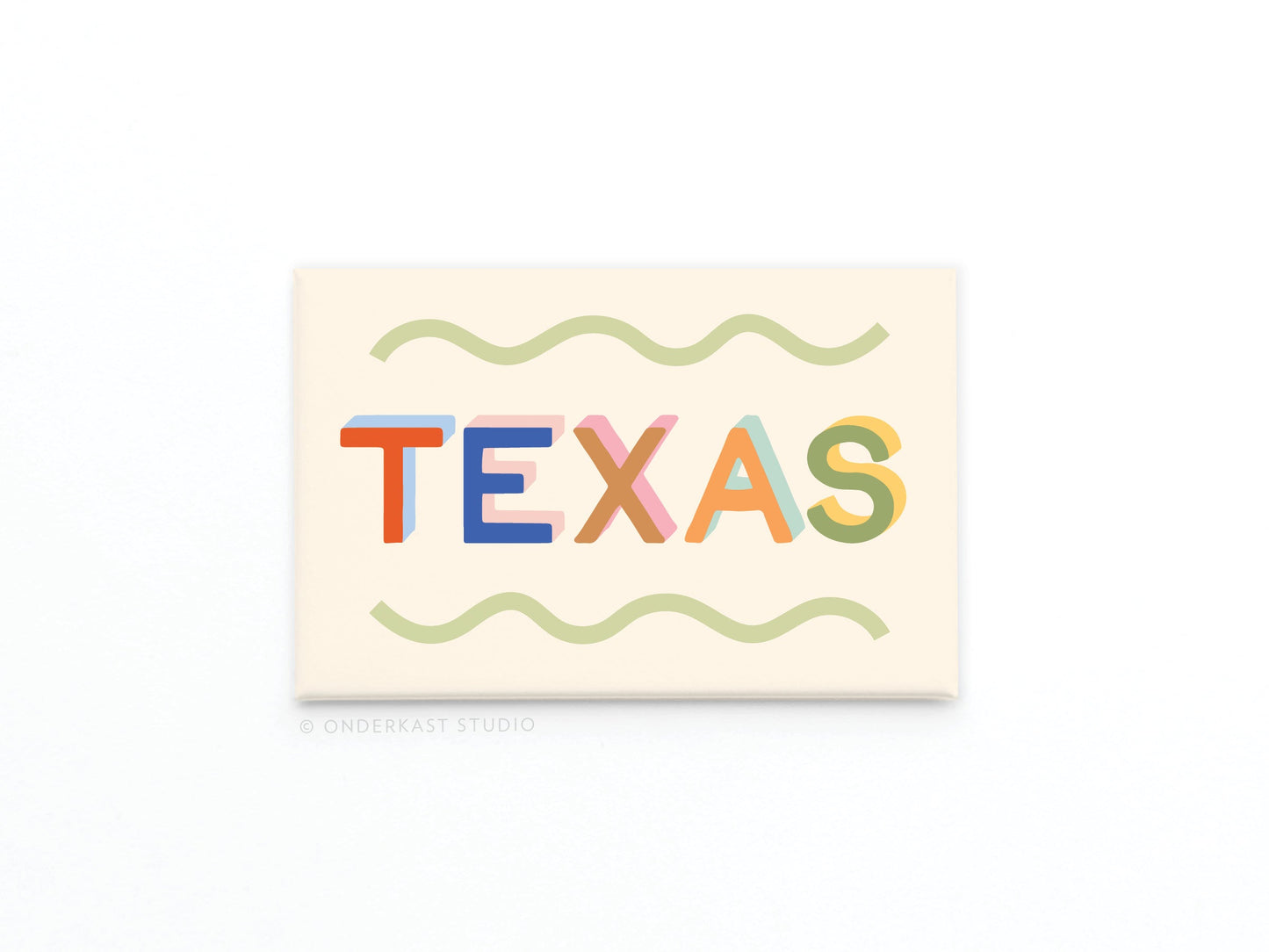 Funky Texas Refrigerator Magnet